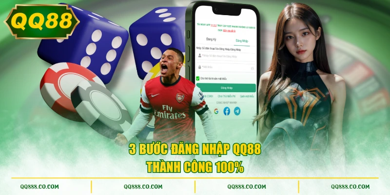 3 bước đăng nhập QQ88 thành công 100%