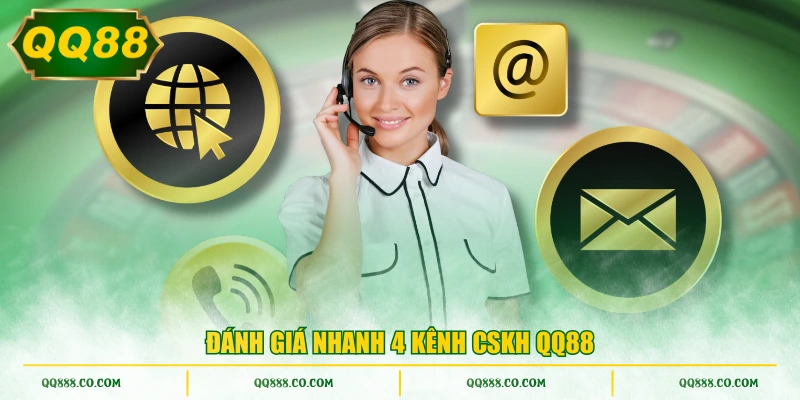 Đánh giá nhanh 4 kênh CSKH QQ88