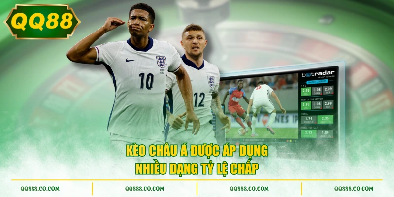 Kèo châu Á được áp dụng nhiều dạng tỷ lệ chấp