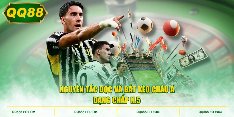 Nguyên tắc đọc và bắt kèo châu Á dạng chấp n.5